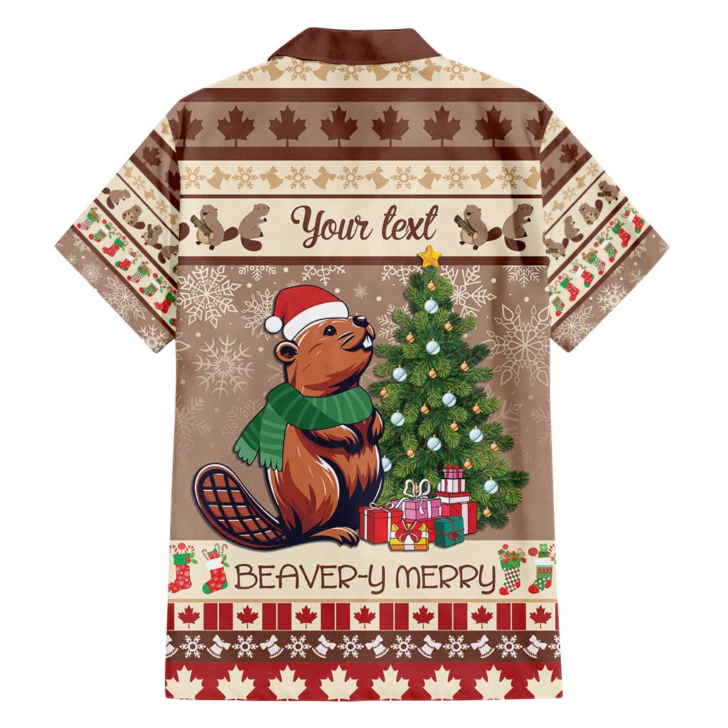 Personalized Beaver-y Merry Family Matching Long Sleeve Bodycon Dress and Hawaiian Shirt Canada Merry Christmas Beavers LT9 - Wonder Print Shop