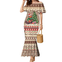 Personalized Beaver-y Merry Family Matching Mermaid Dress and Hawaiian Shirt Canada Merry Christmas Beavers LT9 - Wonder Print Shop