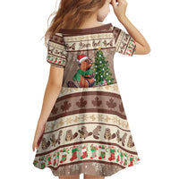 Personalized Beaver-y Merry Family Matching Puletasi and Hawaiian Shirt Canada Merry Christmas Beavers - Wonder Print Shop