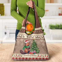 Personalized Beaver-y Merry Grocery Bag Canada Merry Christmas Beavers