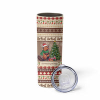 Personalized Beaver-y Merry Skinny Tumbler Canada Merry Christmas Beavers - Wonder Print Shop
