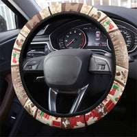Beaver-y Merry Steering Wheel Cover Canada Merry Christmas Beavers - Wonder Print Shop