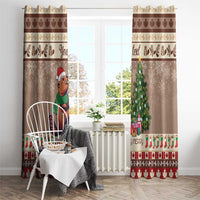 Personalized Beaver-y Merry Window Curtain Canada Merry Christmas Beavers - Wonder Print Shop