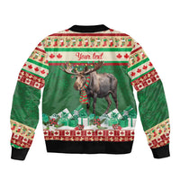 Personalized Merry Christmoose Bomber Jacket Canada Merry Christmas Moose LT9 - Wonder Print Shop