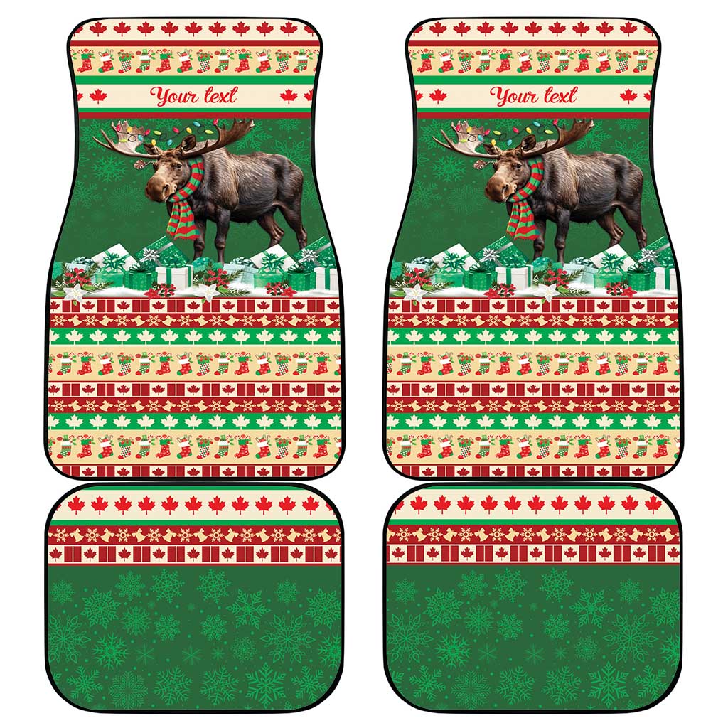 Personalized Merry Christmoose Car Mats Canada Merry Christmas Moose LT9 - Wonder Print Shop
