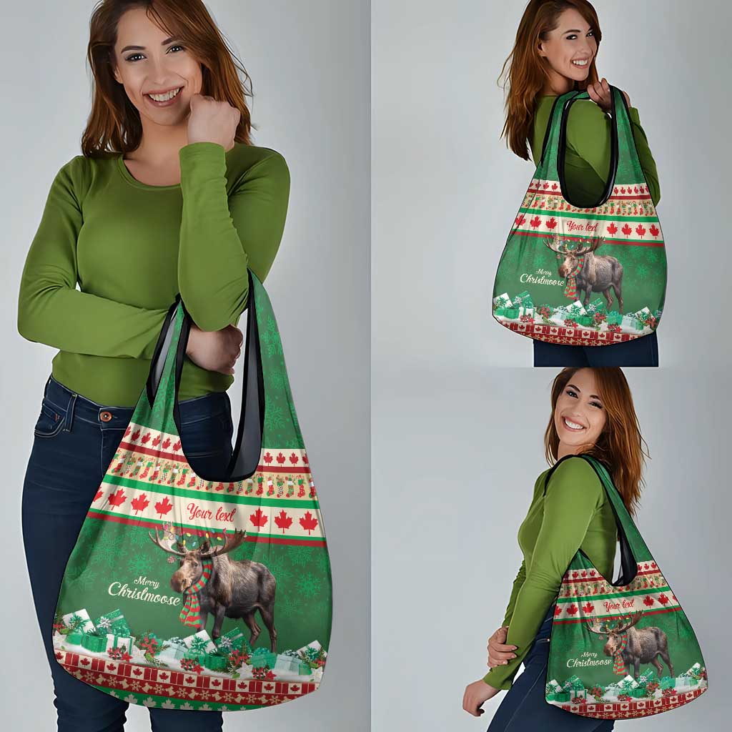 Personalized Merry Christmoose Grocery Bag Canada Merry Christmas Moose