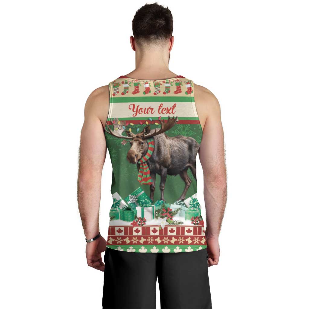 Personalized Merry Christmoose Men Tank Top Canada Merry Christmas Moose - Wonder Print Shop