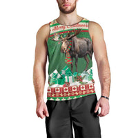 Personalized Merry Christmoose Men Tank Top Canada Merry Christmas Moose - Wonder Print Shop