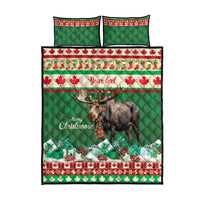 Personalized Merry Christmoose Quilt Bed Set Canada Merry Christmas Moose - Wonder Print Shop