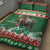 Personalized Merry Christmoose Quilt Bed Set Canada Merry Christmas Moose - Wonder Print Shop