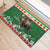 Personalized Merry Christmoose Rubber Doormat Canada Merry Christmas Moose - Wonder Print Shop