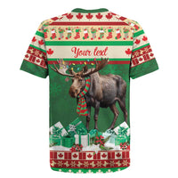 Personalized Merry Christmoose Rugby Jersey Canada Merry Christmas Moose - Wonder Print Shop
