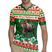 Personalized Merry Christmoose Rugby Jersey Canada Merry Christmas Moose - Wonder Print Shop