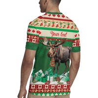 Personalized Merry Christmoose Rugby Jersey Canada Merry Christmas Moose - Wonder Print Shop