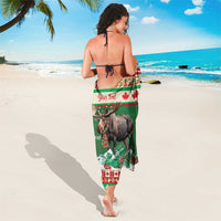 Personalized Merry Christmoose Sarong Canada Merry Christmas Moose - Wonder Print Shop
