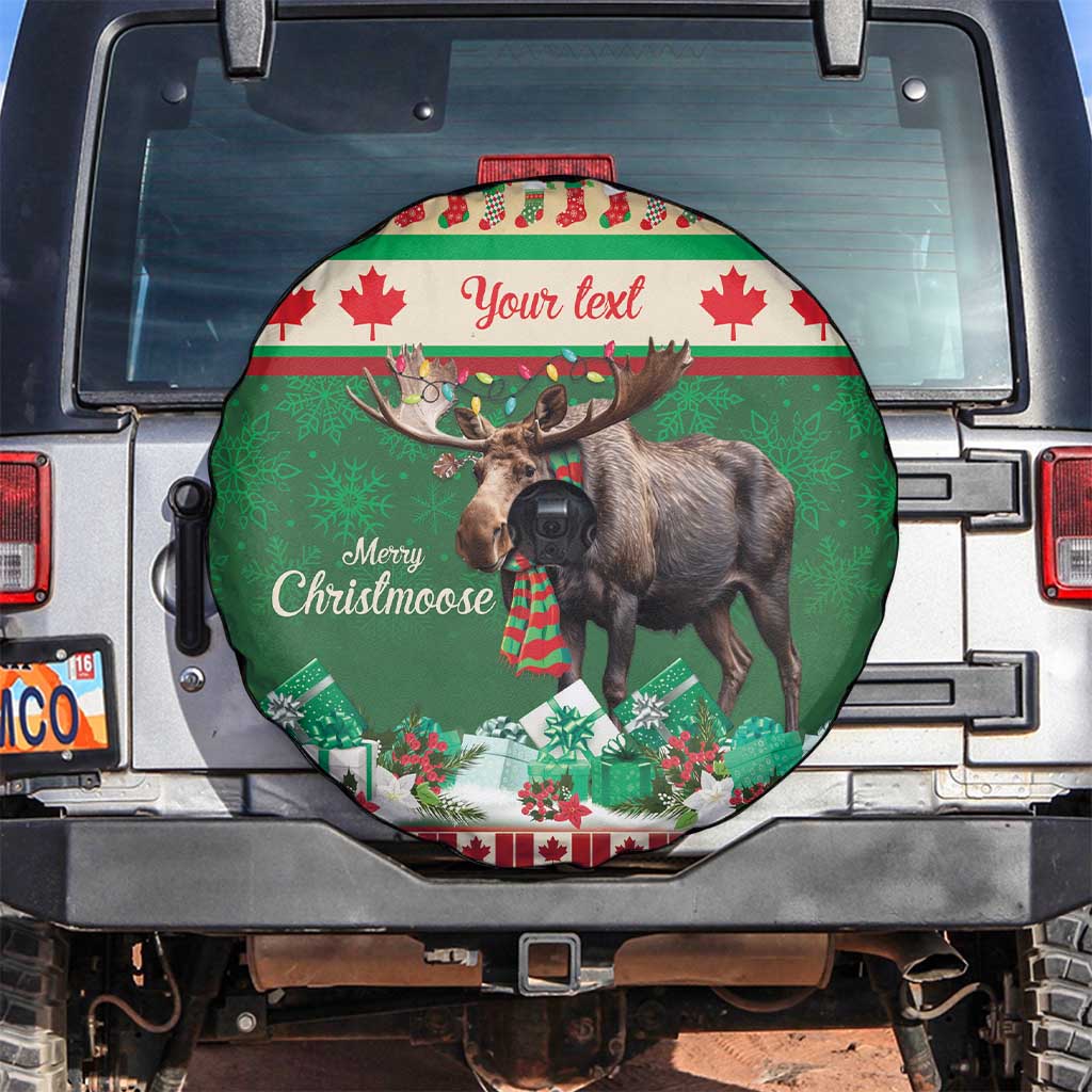 Personalized Merry Christmoose Spare Tire Cover Canada Merry Christmas Moose - Wonder Print Shop