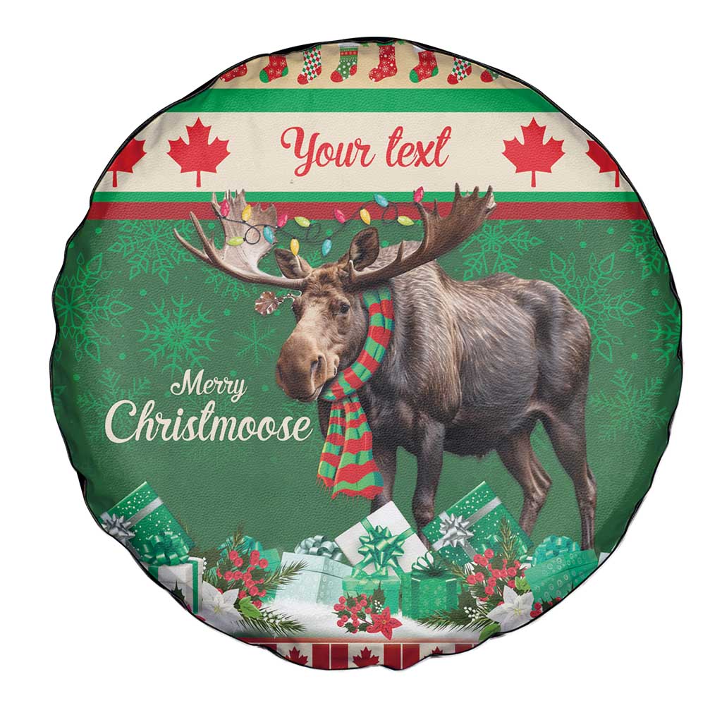 Personalized Merry Christmoose Spare Tire Cover Canada Merry Christmas Moose - Wonder Print Shop