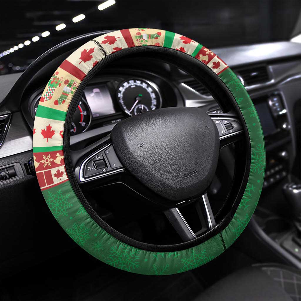 Merry Christmoose Steering Wheel Cover Canada Merry Christmas Moose - Wonder Print Shop