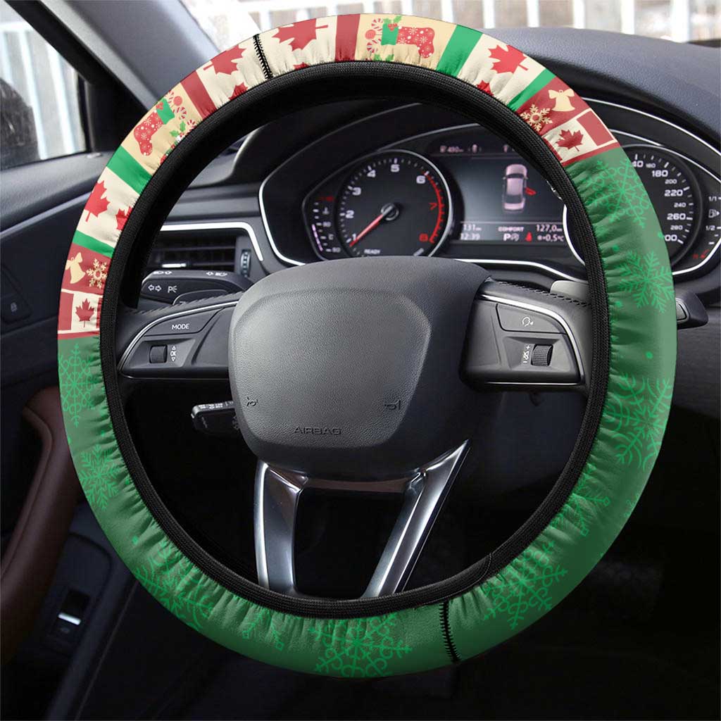 Merry Christmoose Steering Wheel Cover Canada Merry Christmas Moose - Wonder Print Shop