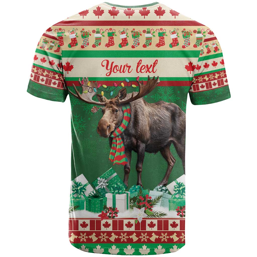 Personalized Merry Christmoose T Shirt Canada Merry Christmas Moose - Wonder Print Shop