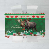 Personalized Merry Christmoose Tablecloth Canada Merry Christmas Moose - Wonder Print Shop