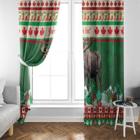 Personalized Merry Christmoose Window Curtain Canada Merry Christmas Moose - Wonder Print Shop