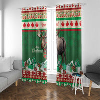 Personalized Merry Christmoose Window Curtain Canada Merry Christmas Moose - Wonder Print Shop