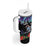 Personalized Not Now Arctic Puffin Tumbler With Handle Icelandic Christmas with Northern Lights - Wonder Print Shop