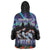 Personalized Not Now Arctic Puffin Wearable Blanket Hoodie Icelandic Christmas with Northern Lights - Wonder Print Shop