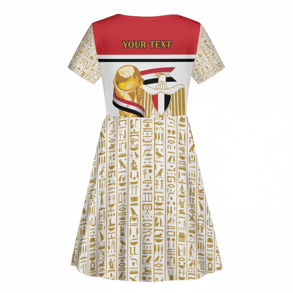 Personalized Egypt WC26 Future Champions Kid Short Sleeve Dress Ya Masr Yalla