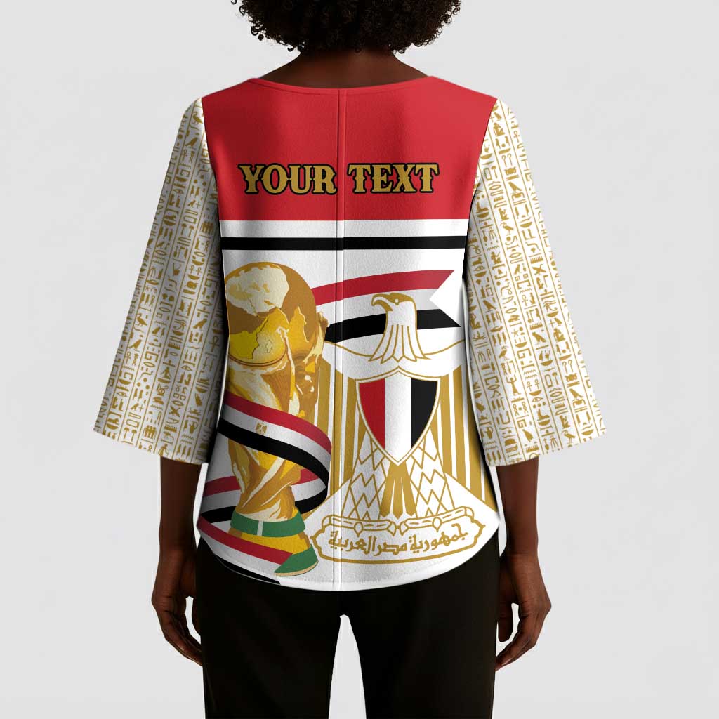 Personalized Egypt WC26 Future Champions Kimono Sleeve Blouse Ya Masr Yalla