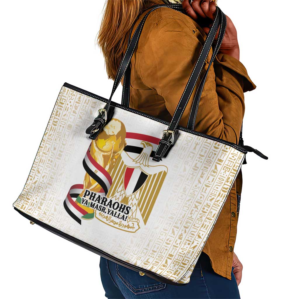 Egypt WC26 Future Champions Leather Tote Bag Ya Masr Yalla