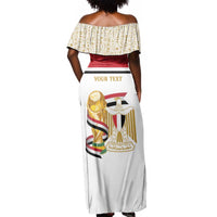 Personalized Egypt WC26 Future Champions Off Shoulder Maxi Dress Ya Masr Yalla