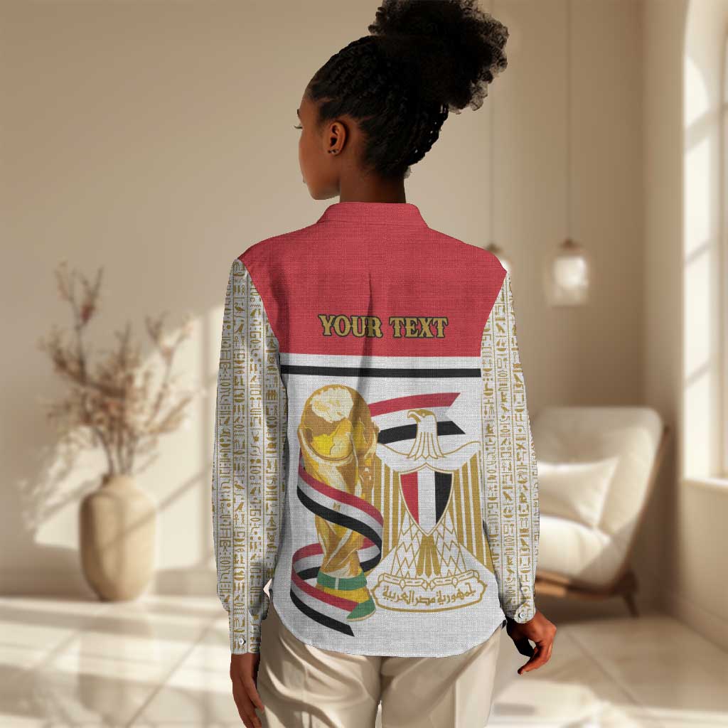 Personalized Egypt WC26 Future Champions Women Casual Shirt Ya Masr Yalla