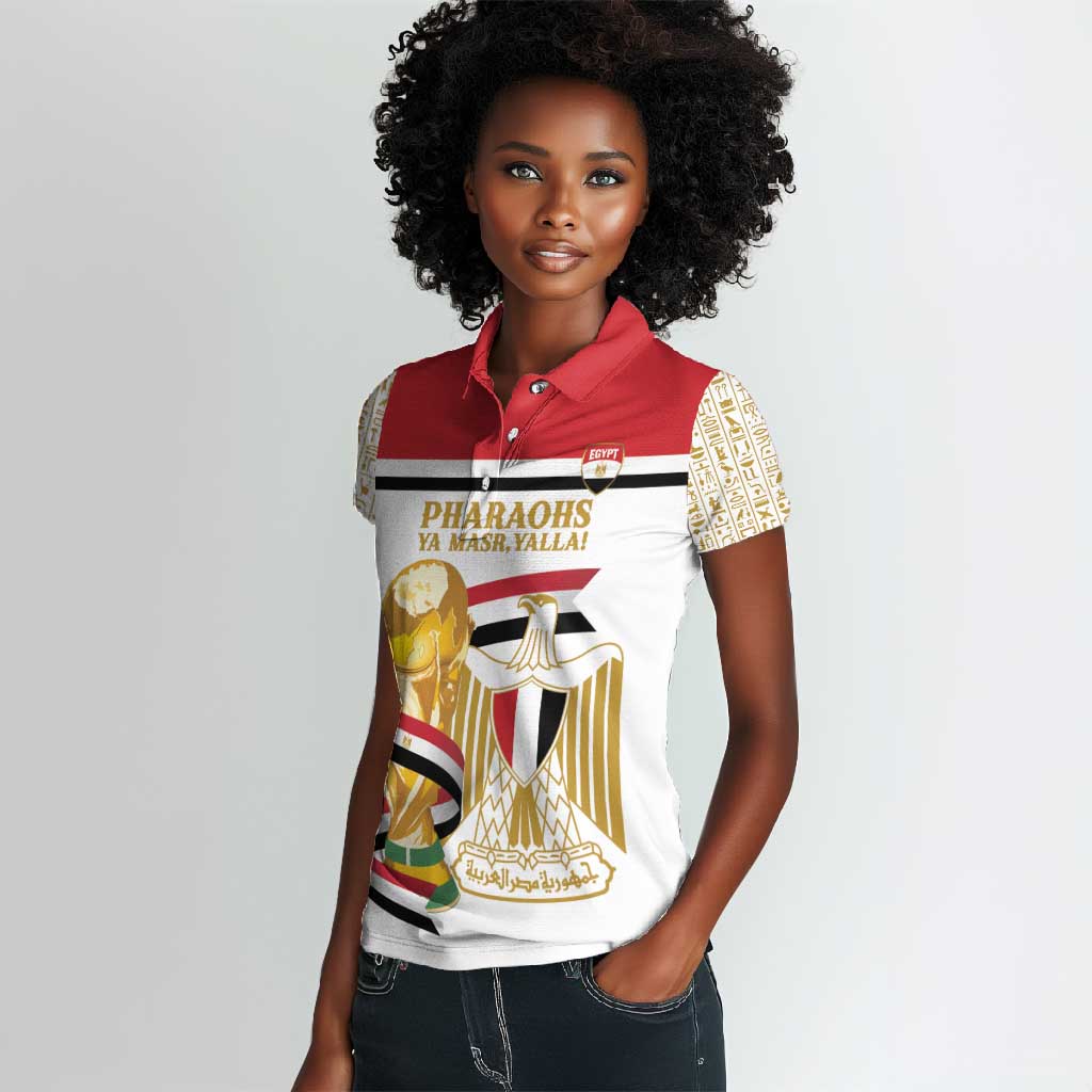 Personalized Egypt WC26 Future Champions Women Polo Shirt Ya Masr Yalla