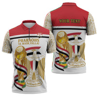 Personalized Egypt WC26 Future Champions Zipper Polo Shirt Ya Masr Yalla