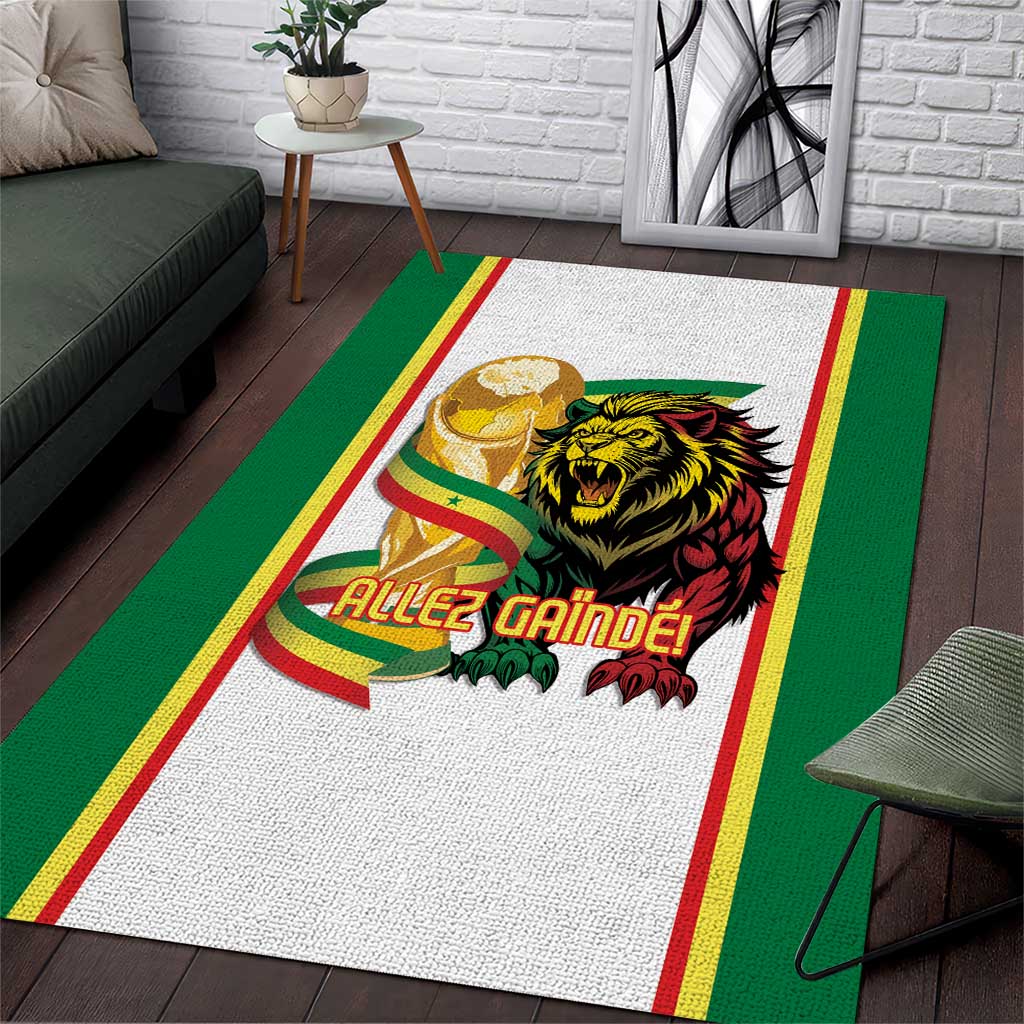 Senegal WC26 Future Champions Area Rug Lions de la Teranga Allez Gainde