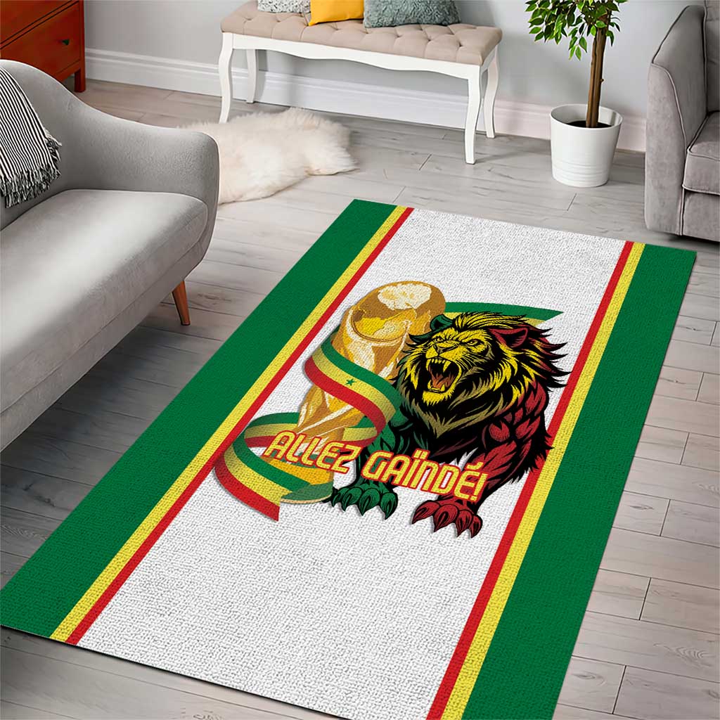 Senegal WC26 Future Champions Area Rug Lions de la Teranga Allez Gainde