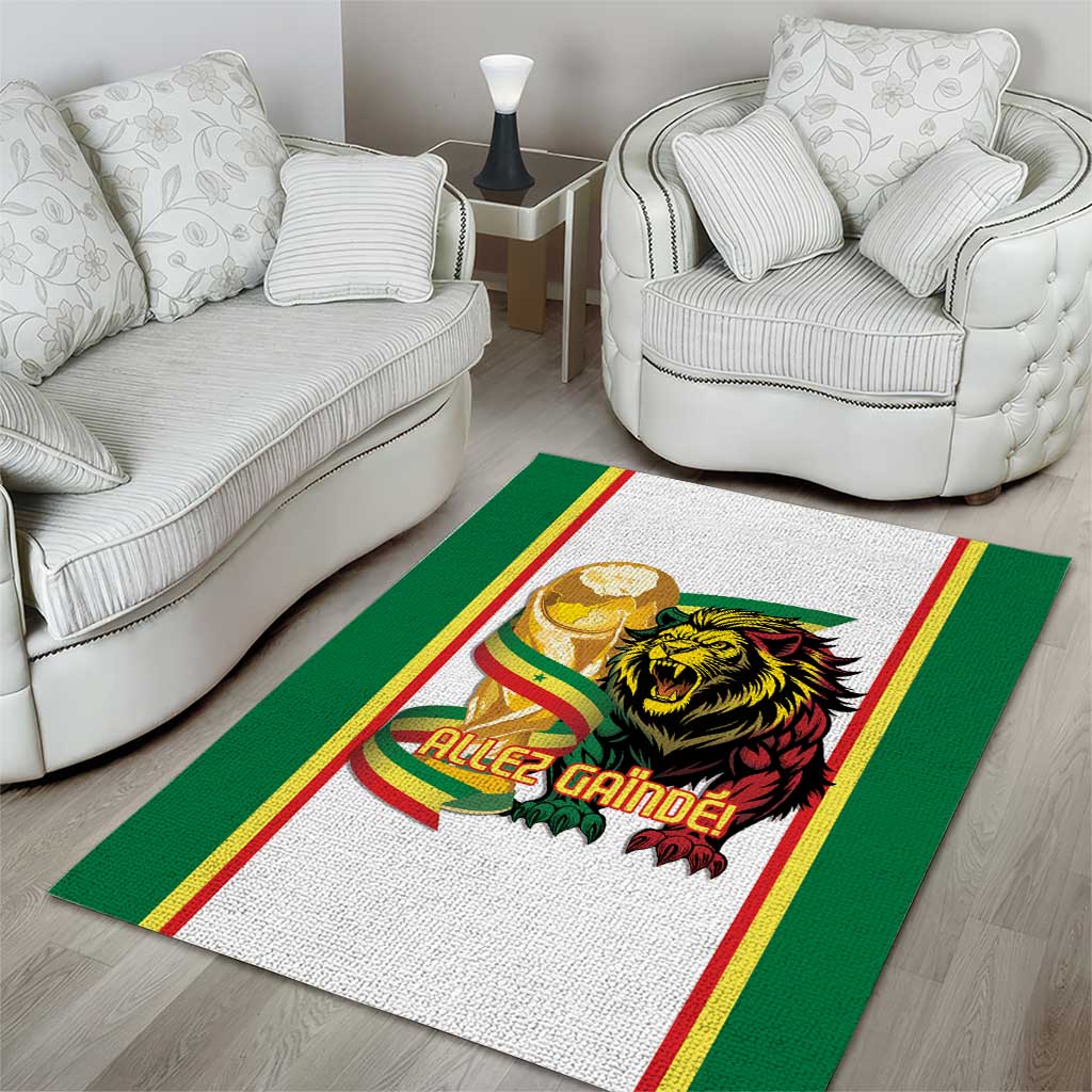 Senegal WC26 Future Champions Area Rug Lions de la Teranga Allez Gainde