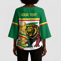 Personalized Senegal WC26 Future Champions Kimono Sleeve Blouse Lions de la Teranga Allez Gainde