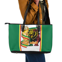 Senegal WC26 Future Champions Leather Tote Bag Lions de la Teranga Allez Gainde