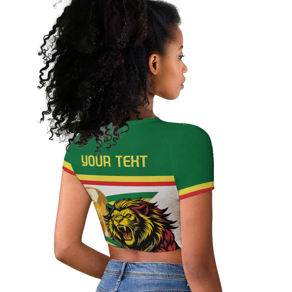 Personalized Senegal WC26 Future Champions Raglan Cropped T shirt Lions de la Teranga Allez Gainde