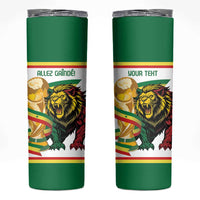 Personalized Senegal WC26 Future Champions Skinny Tumbler Lions de la Teranga Allez Gainde