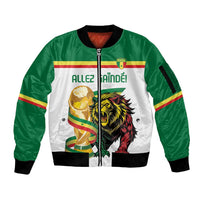 Personalized Senegal WC26 Future Champions Sleeve Zip Bomber Jacket Lions de la Teranga Allez Gainde