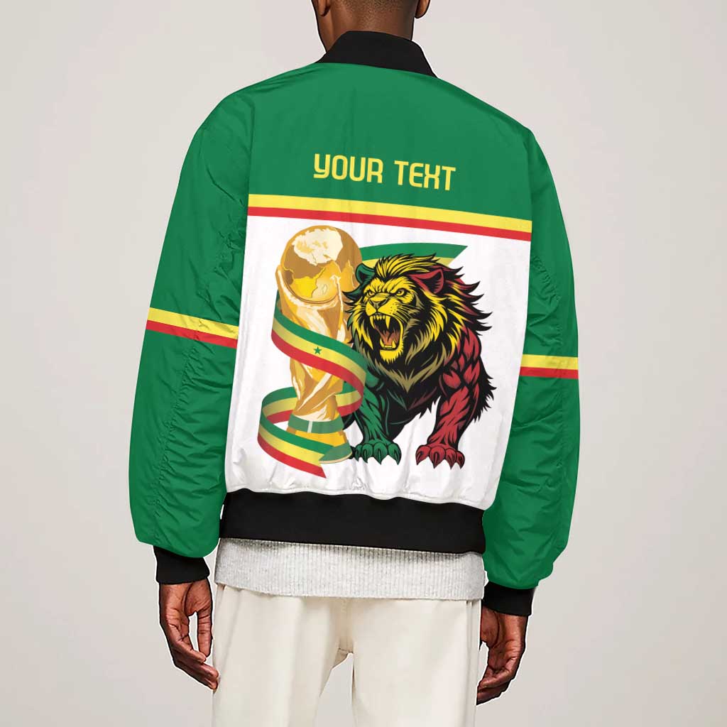Personalized Senegal WC26 Future Champions Sleeve Zip Bomber Jacket Lions de la Teranga Allez Gainde