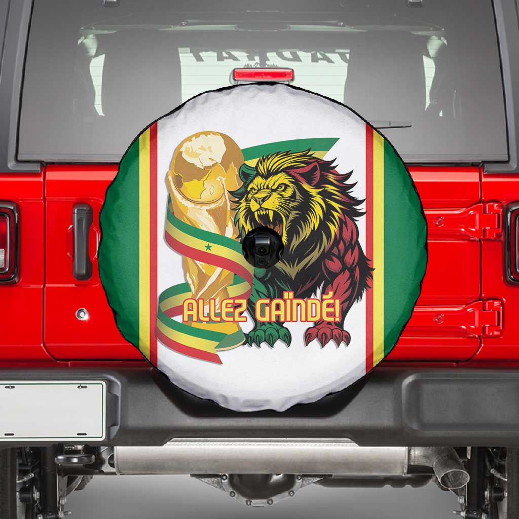 Senegal WC26 Future Champions Spare Tire Cover Lions de la Teranga Allez Gainde