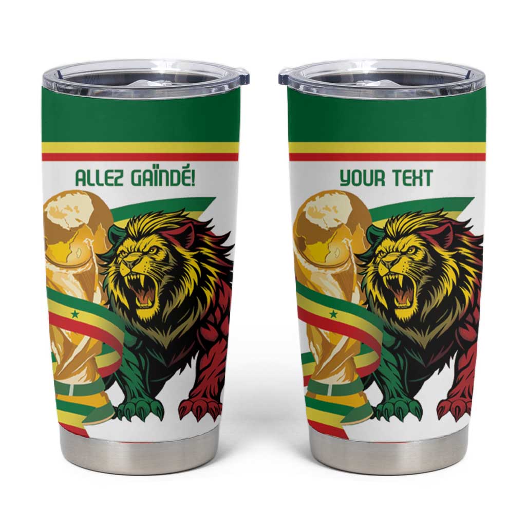 Personalized Senegal WC26 Future Champions Tumbler Cup Lions de la Teranga Allez Gainde