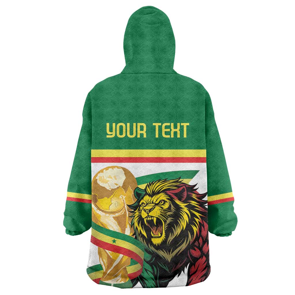 Personalized Senegal WC26 Future Champions Wearable Blanket Hoodie Lions de la Teranga Allez Gainde