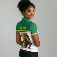 Personalized Senegal WC26 Future Champions Women Polo Shirt Lions de la Teranga Allez Gainde