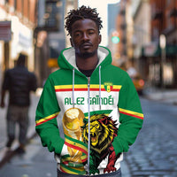 Personalized Senegal WC26 Future Champions Zip Hoodie Lions de la Teranga Allez Gainde